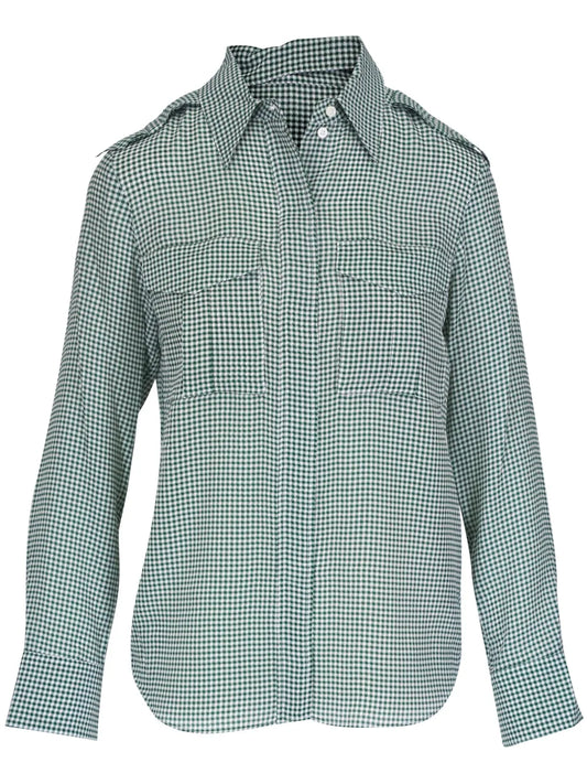 Gingham-Print Shirt