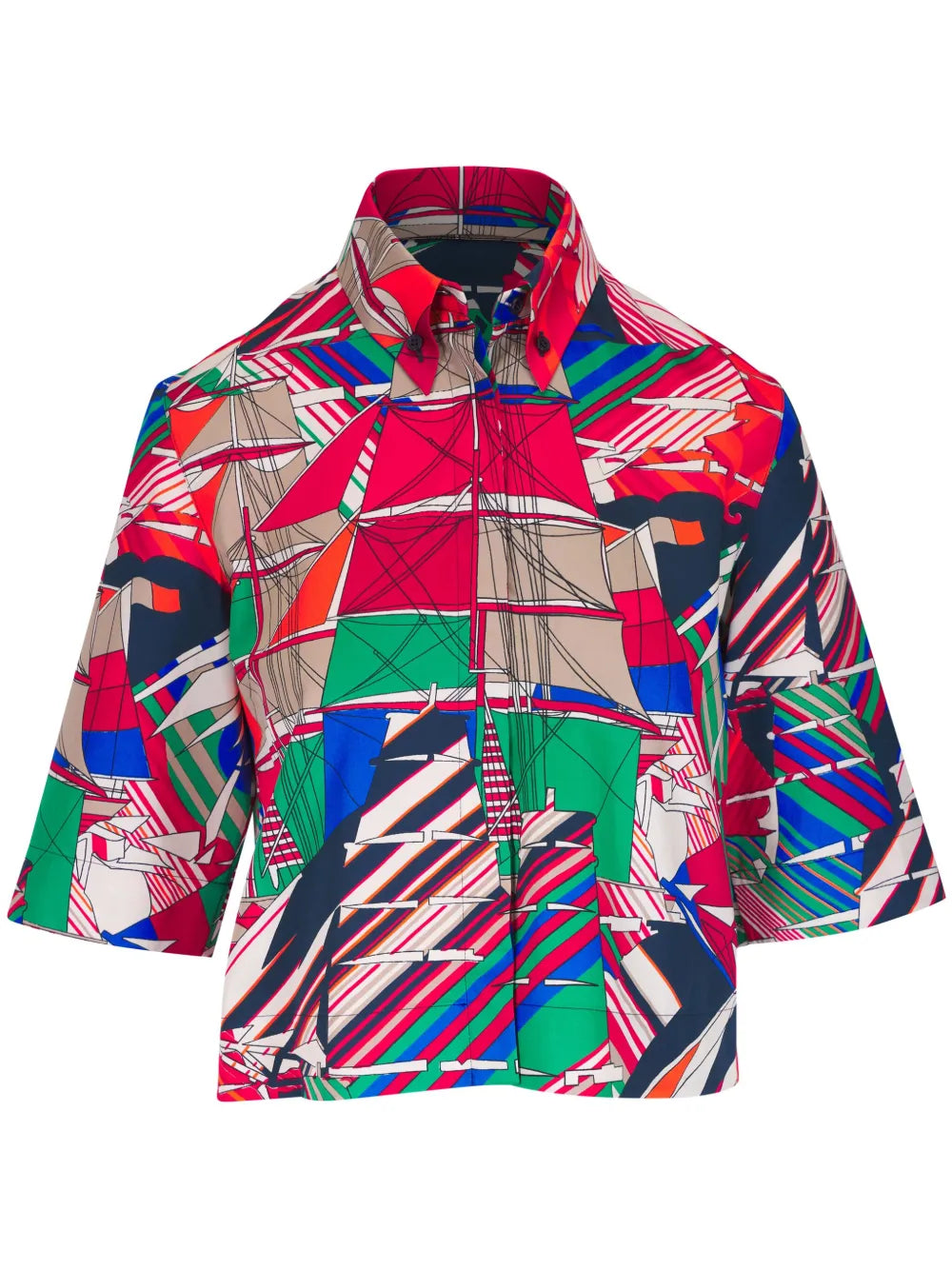 Graphic-Print Cotton Shirt