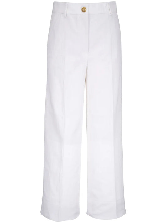 Creased Wide-Leg Jeans