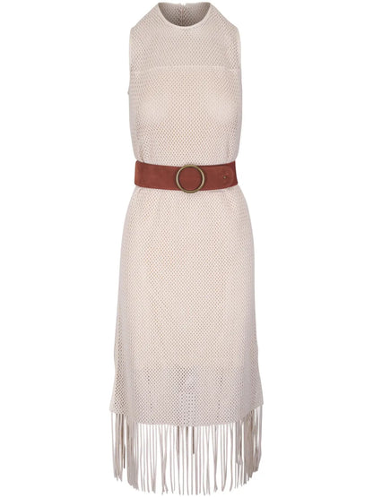 Fringed Hem Dress