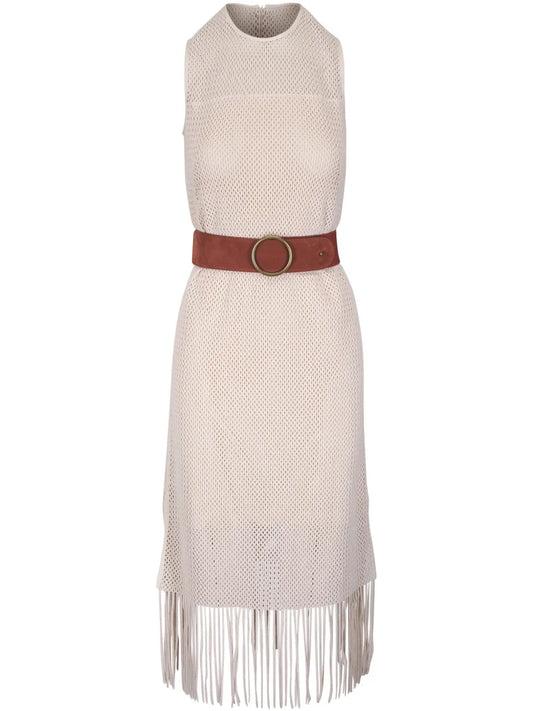 Fringed Hem Dress