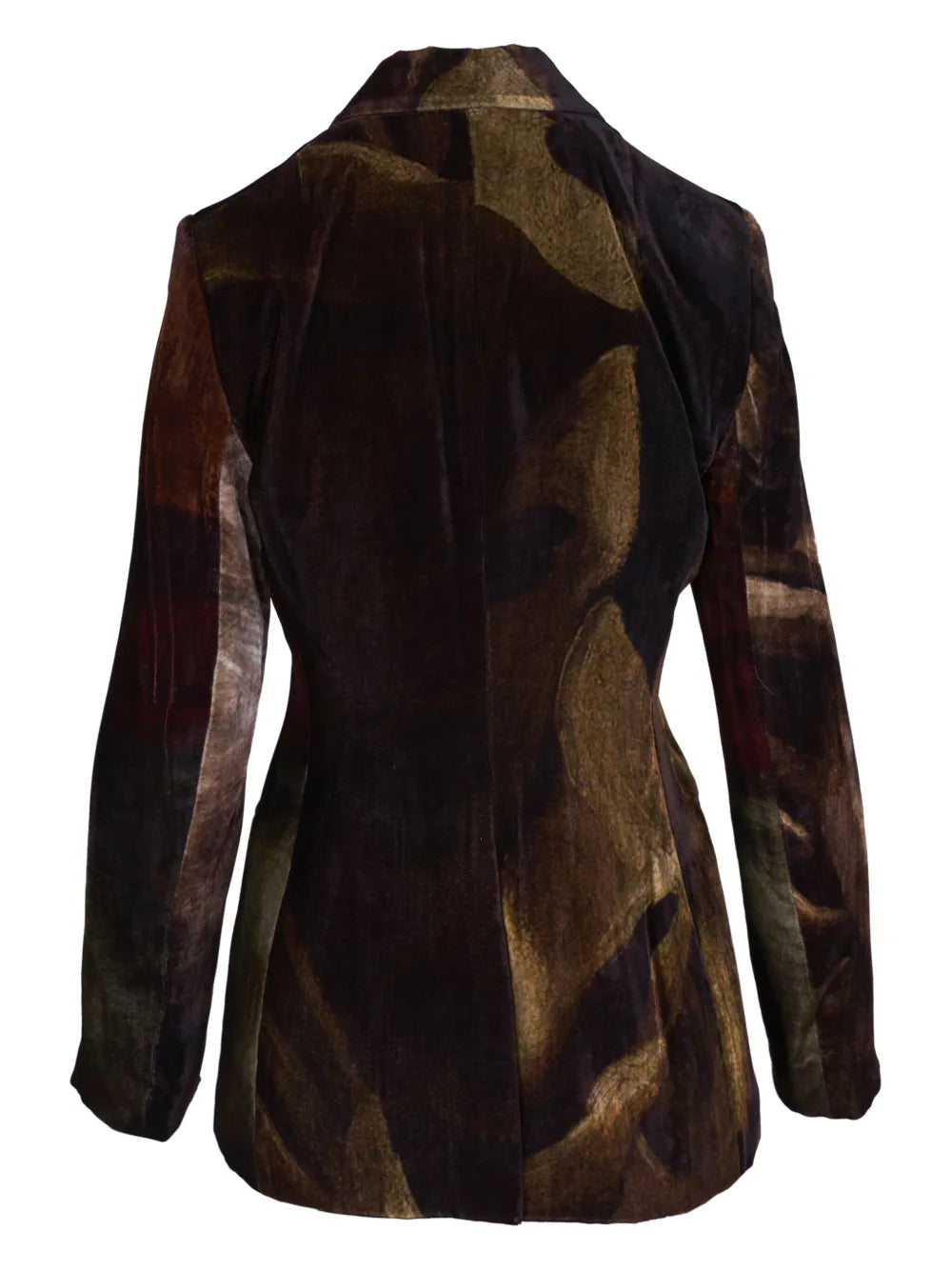 Printed Velvet Blazer
