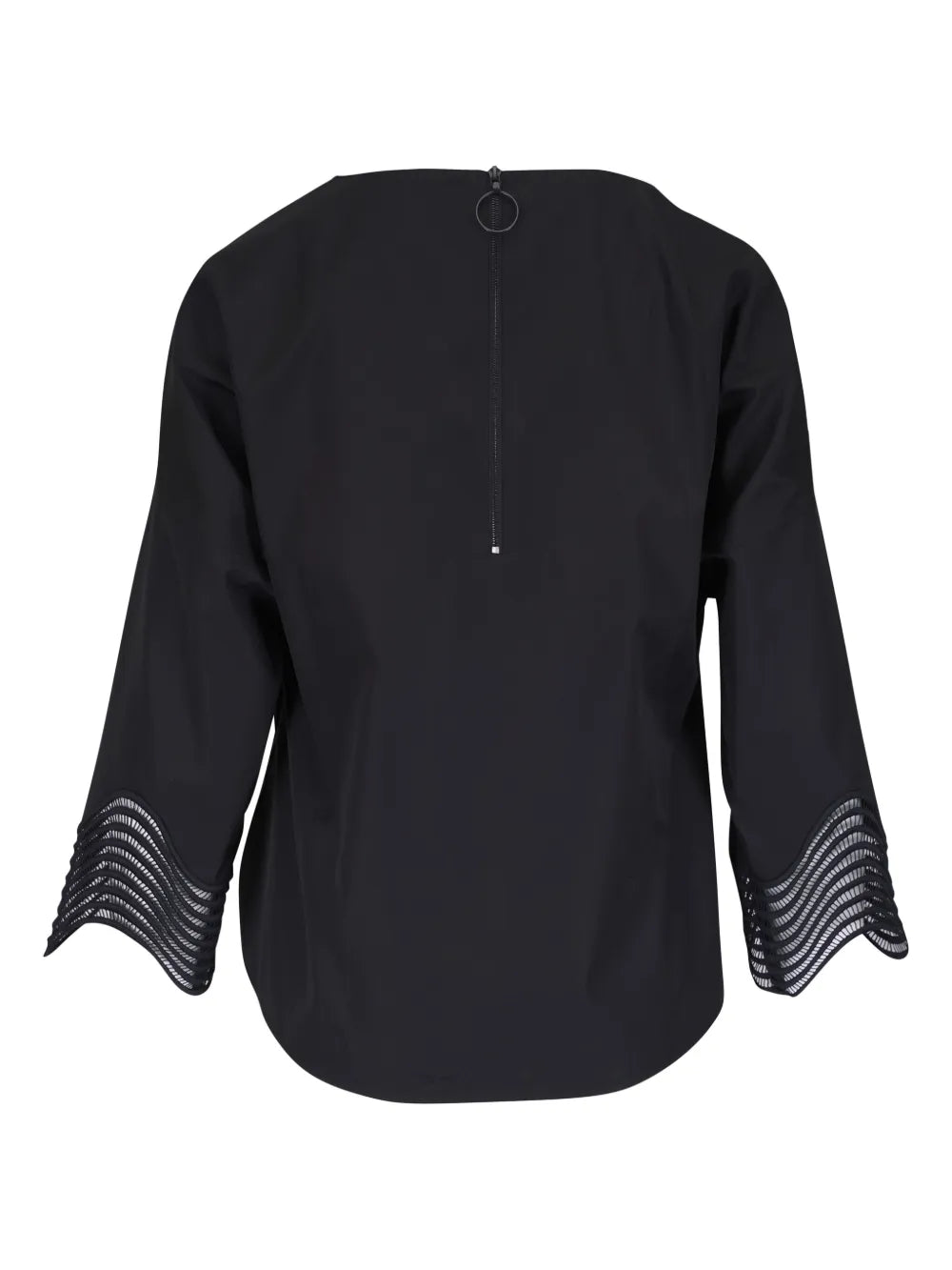 Wavy-Cuff Blouse