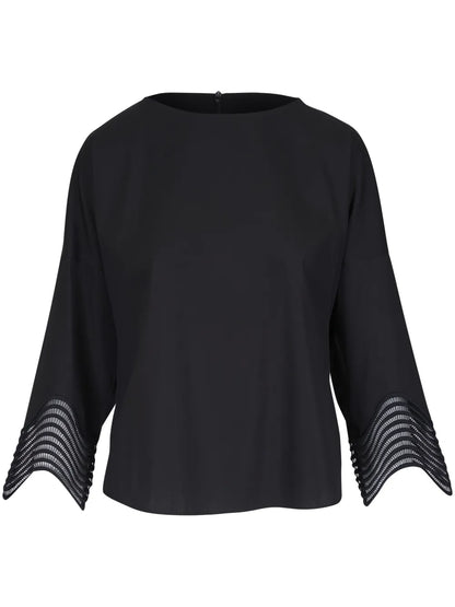 Wavy-Cuff Blouse