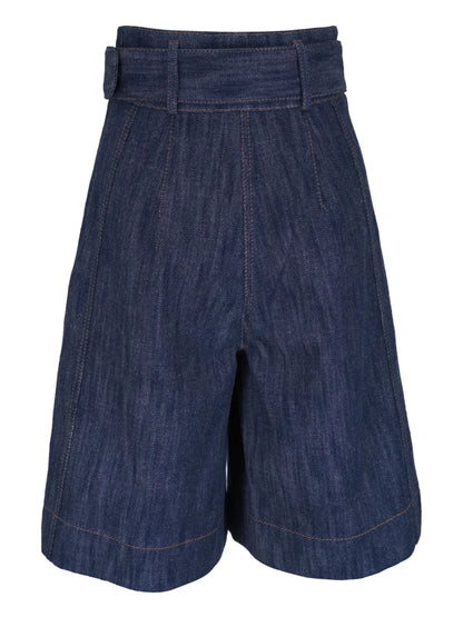 High-Waisted Denim Shorts