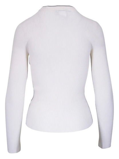 Contrast-Trim Sweater