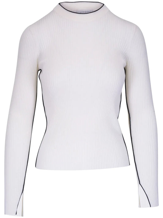 Contrast-Trim Sweater