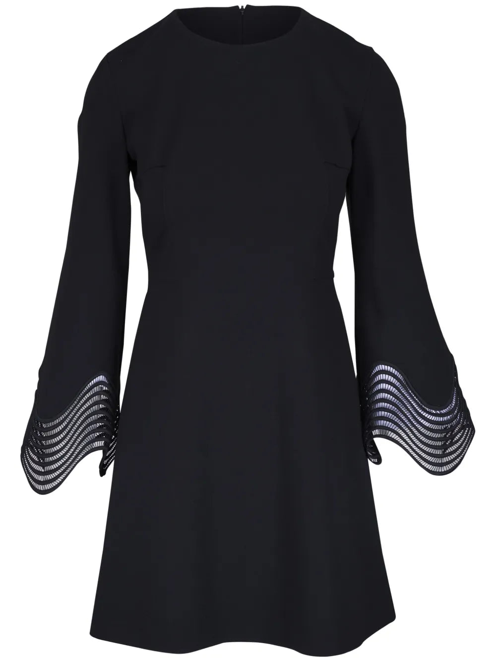 Wavy-Cuff Mini Dress