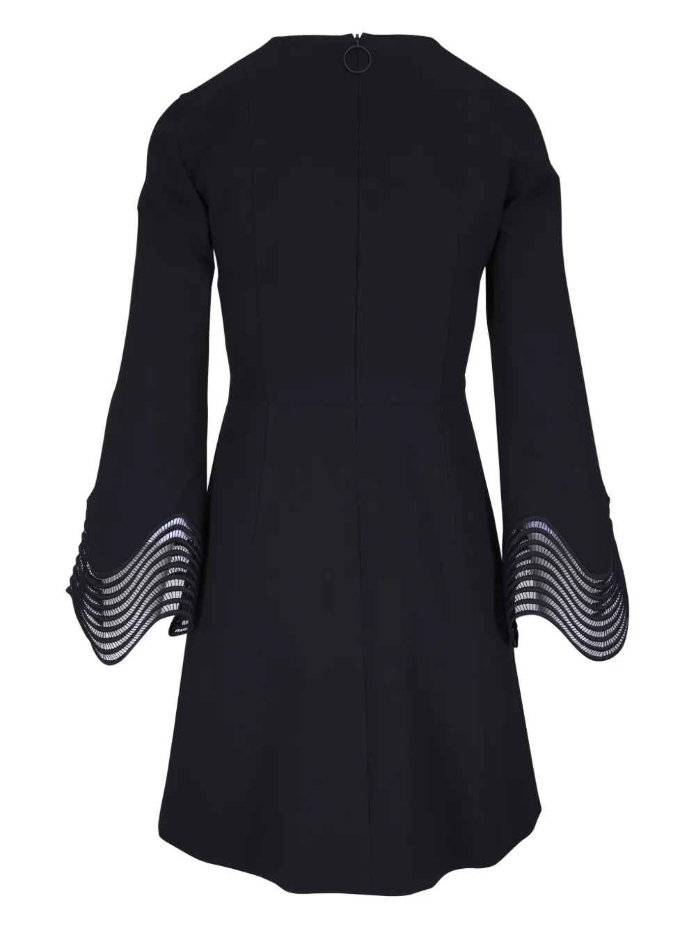 Wavy-Cuff Mini Dress