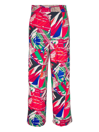 Graphic-Print Trousers