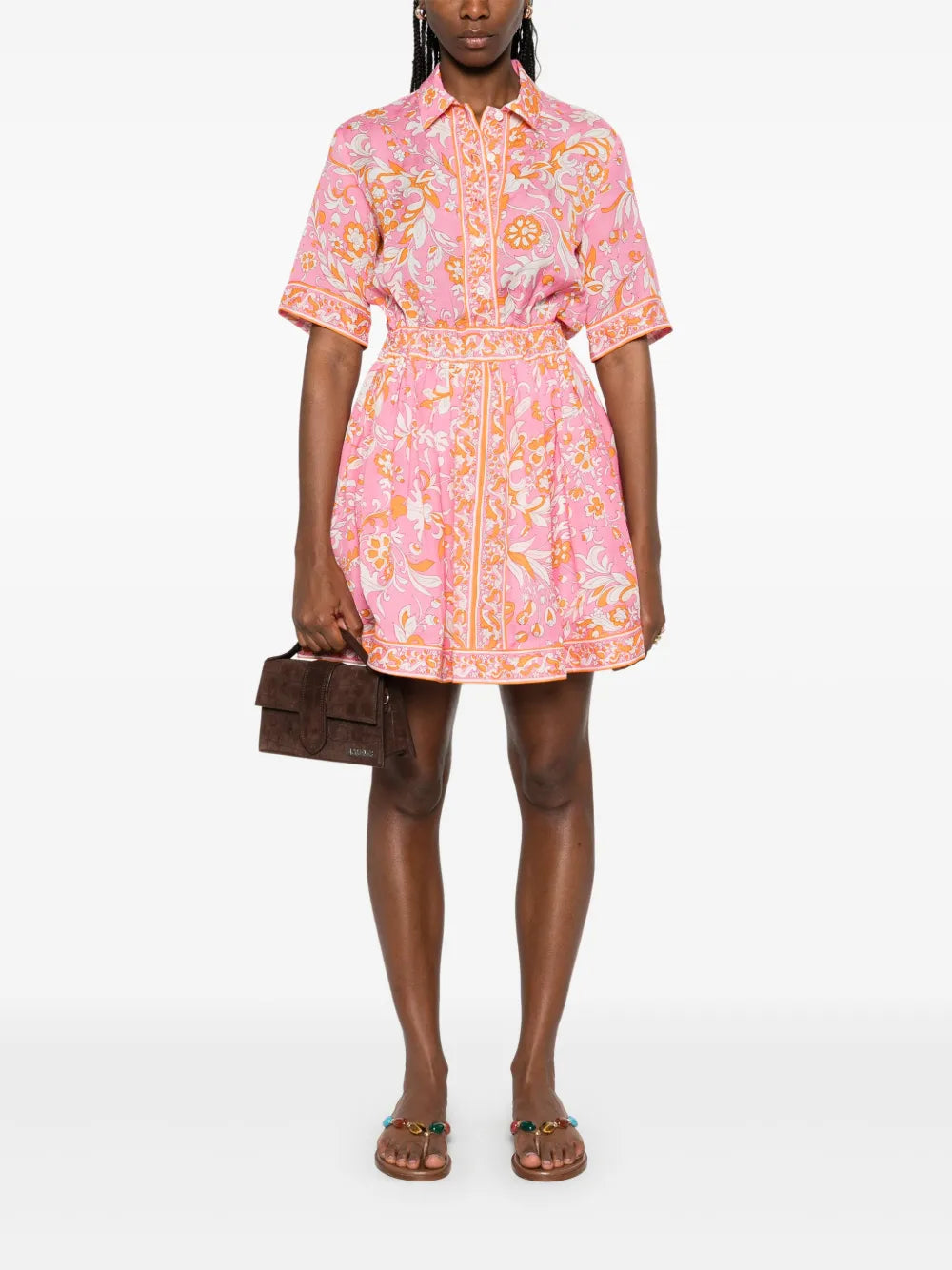 Floral-Print Mini Dress