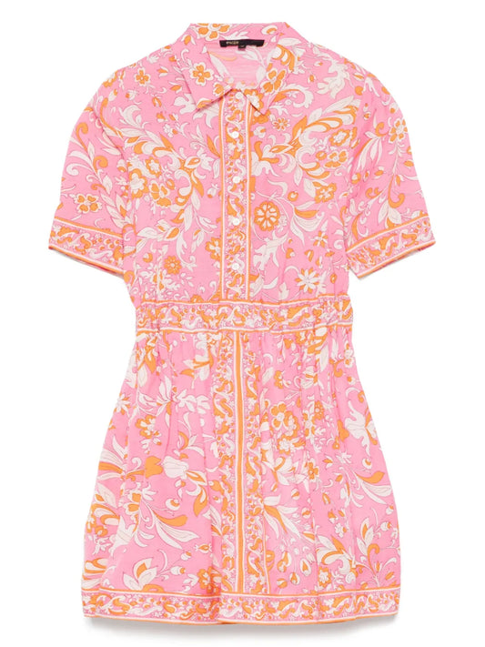Floral-Print Mini Dress