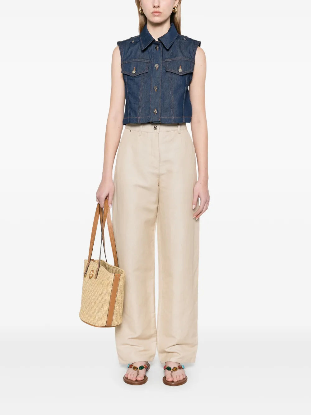 Straight-Leg Trousers