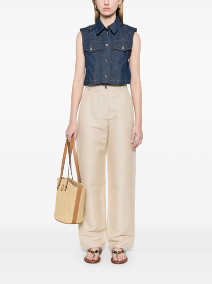 Straight-Leg Trousers