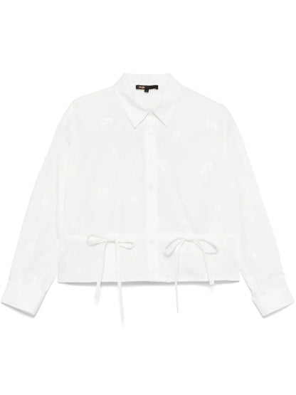 Floral-Embroidered Blouse