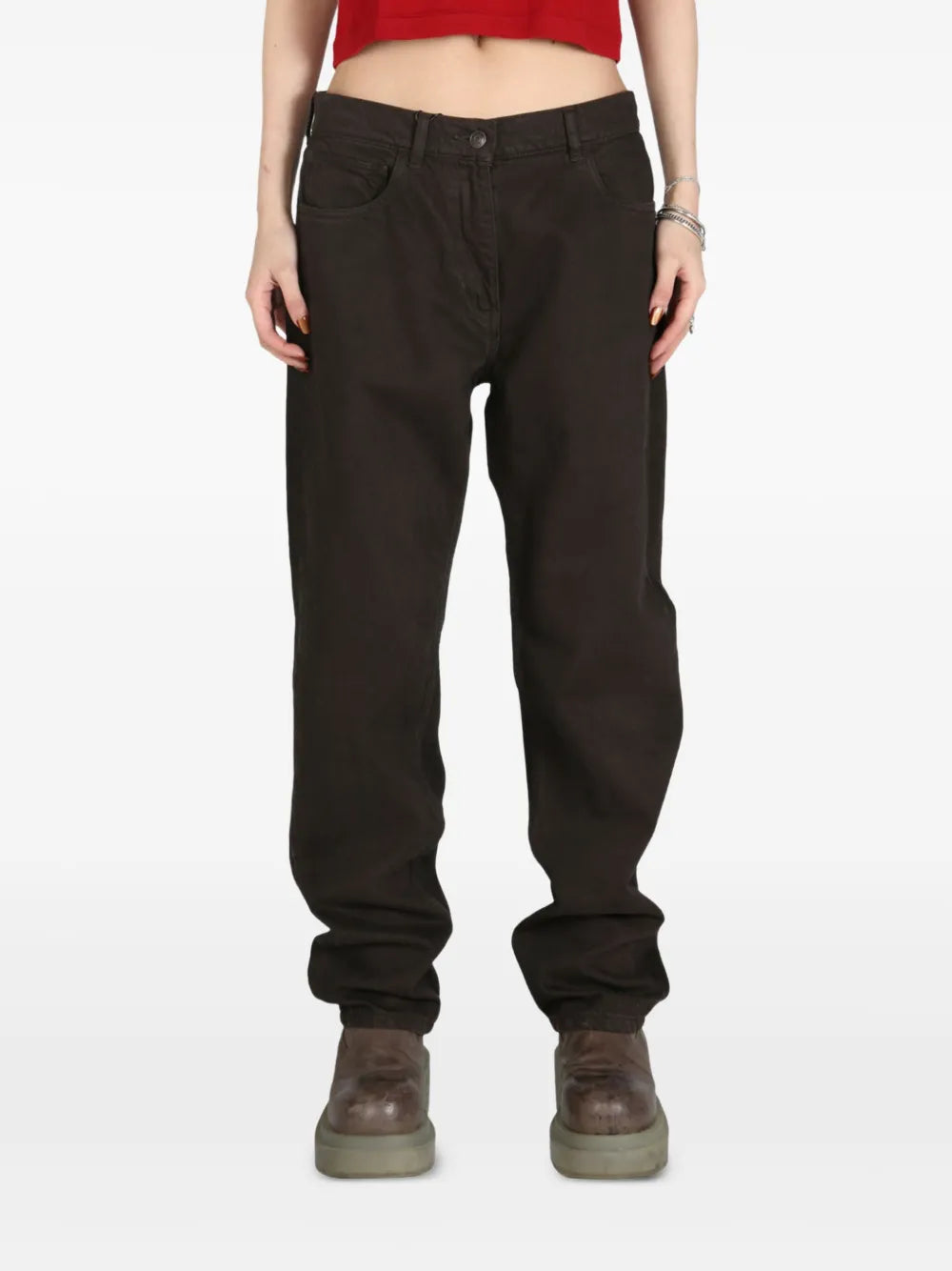 Cotton Straight Jeans