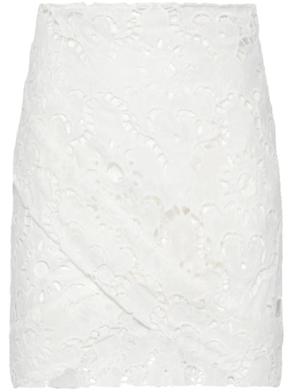 Broderie-Anglaise Mini Skirt