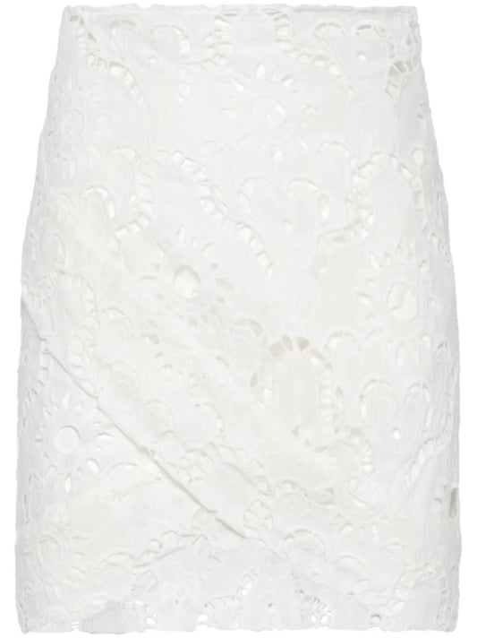 Broderie-Anglaise Mini Skirt