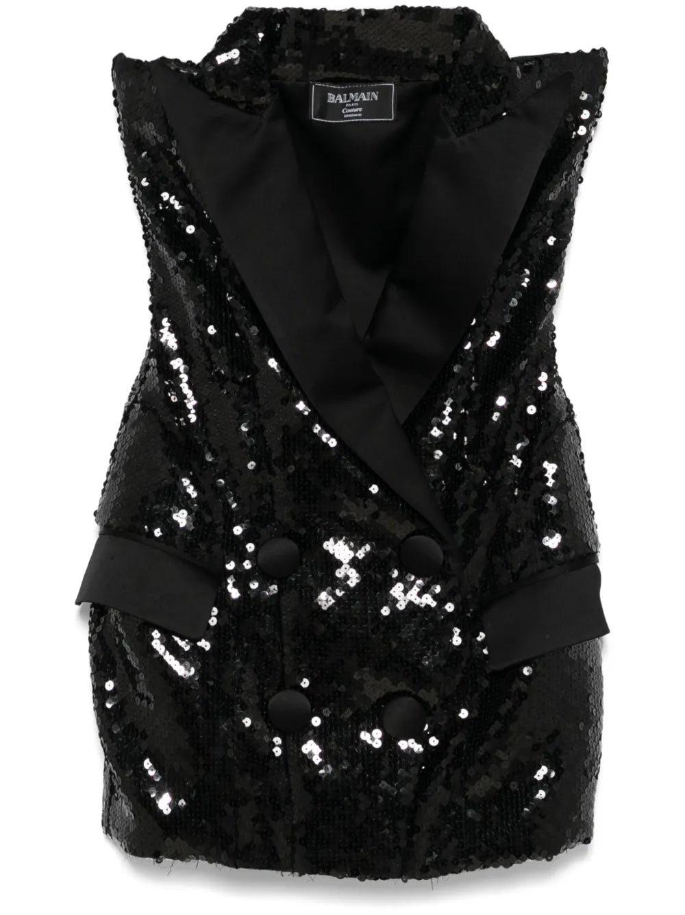 Sequinned Tailored Mini Dress