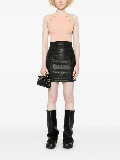 Halterneck Knitted Crop Top