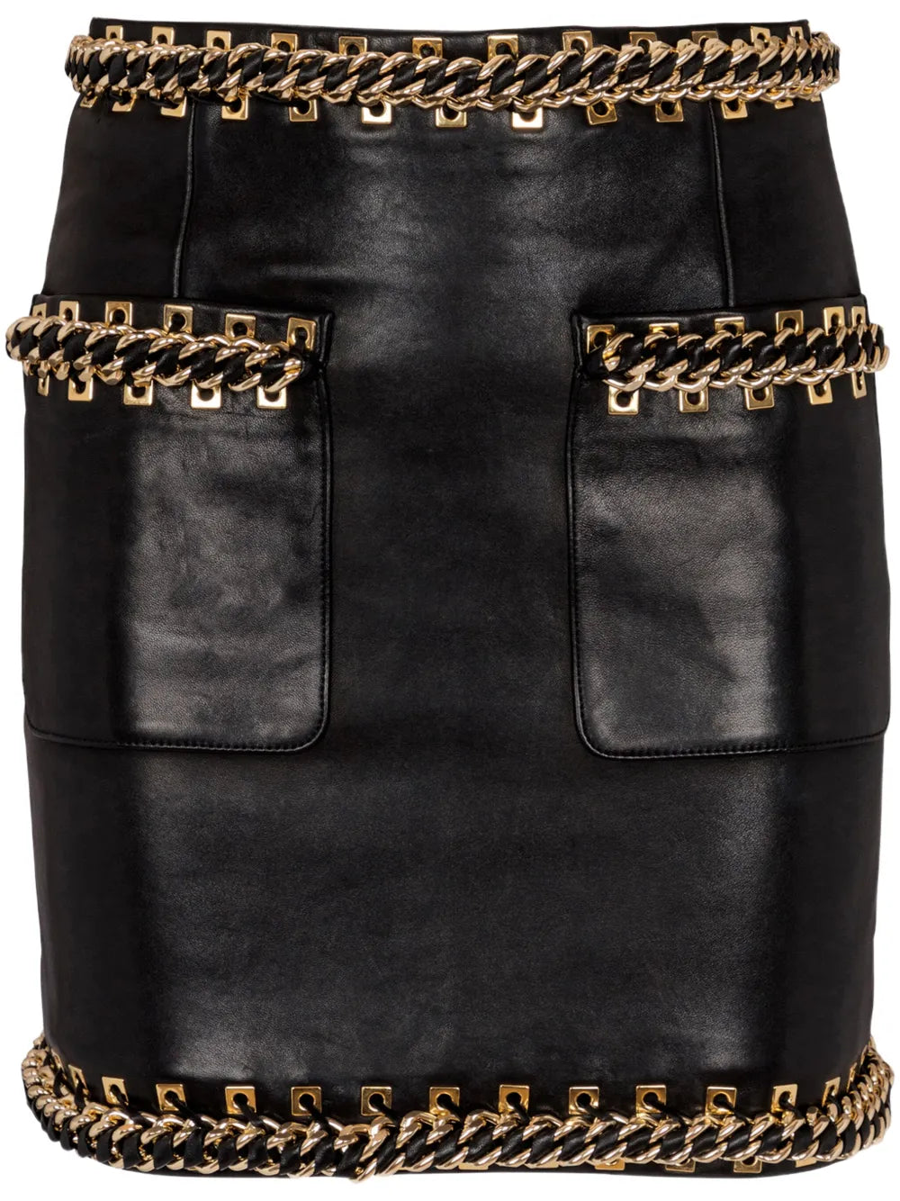 Chain-Detail Mini Skirt