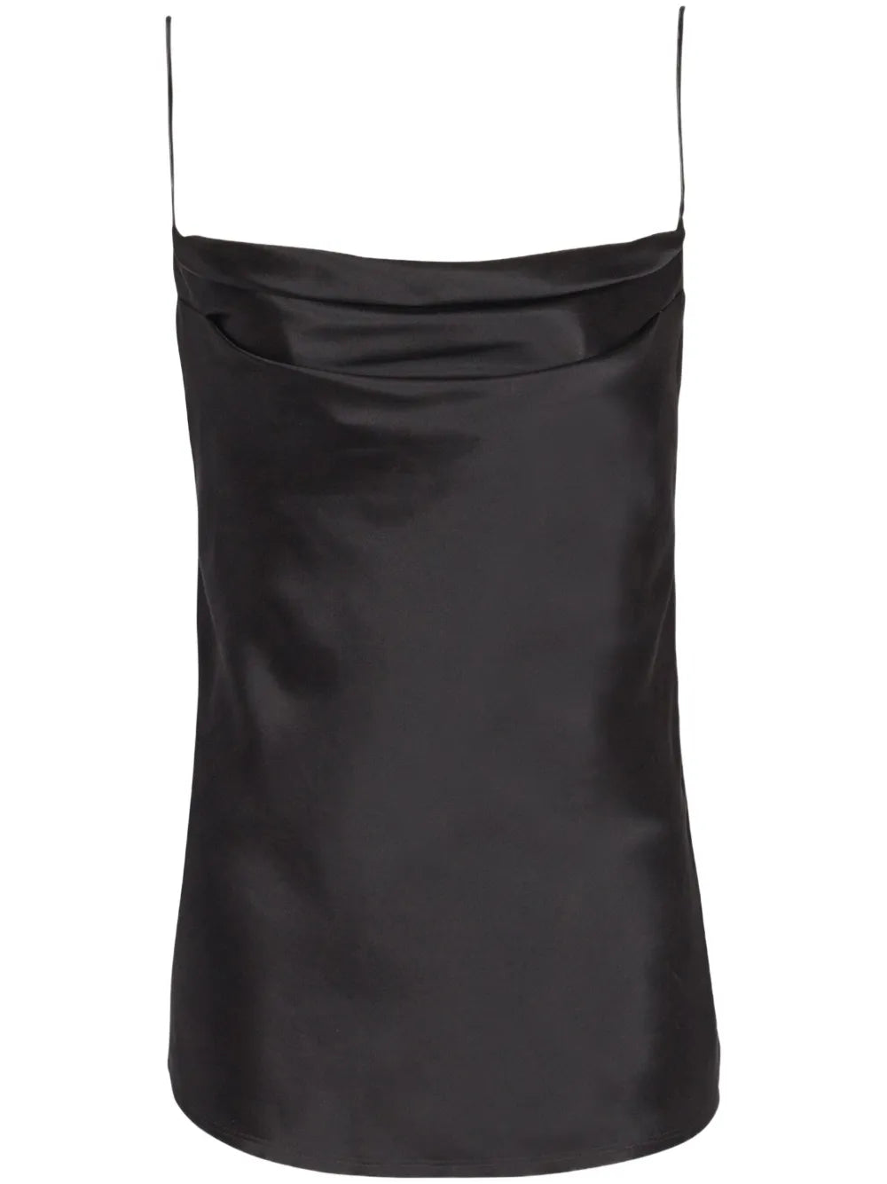 Draped Satin Top