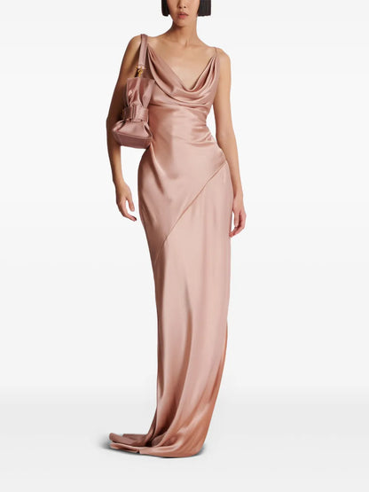 Satin Long Dress