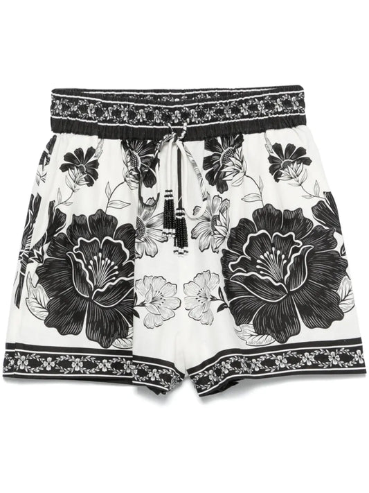 Floral-Print Shorts