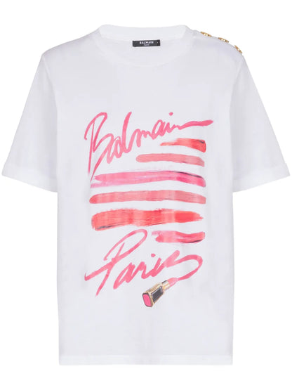 Lipstick-Print T-Shirt