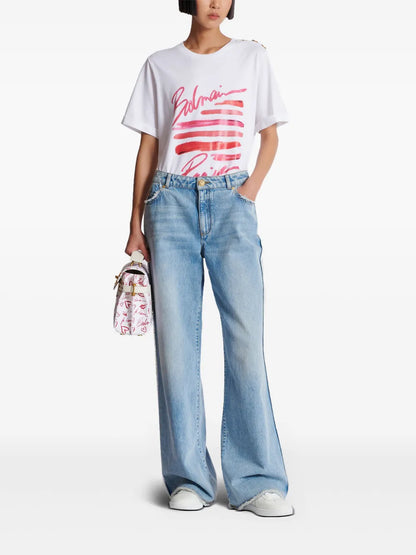 Lipstick-Print T-Shirt