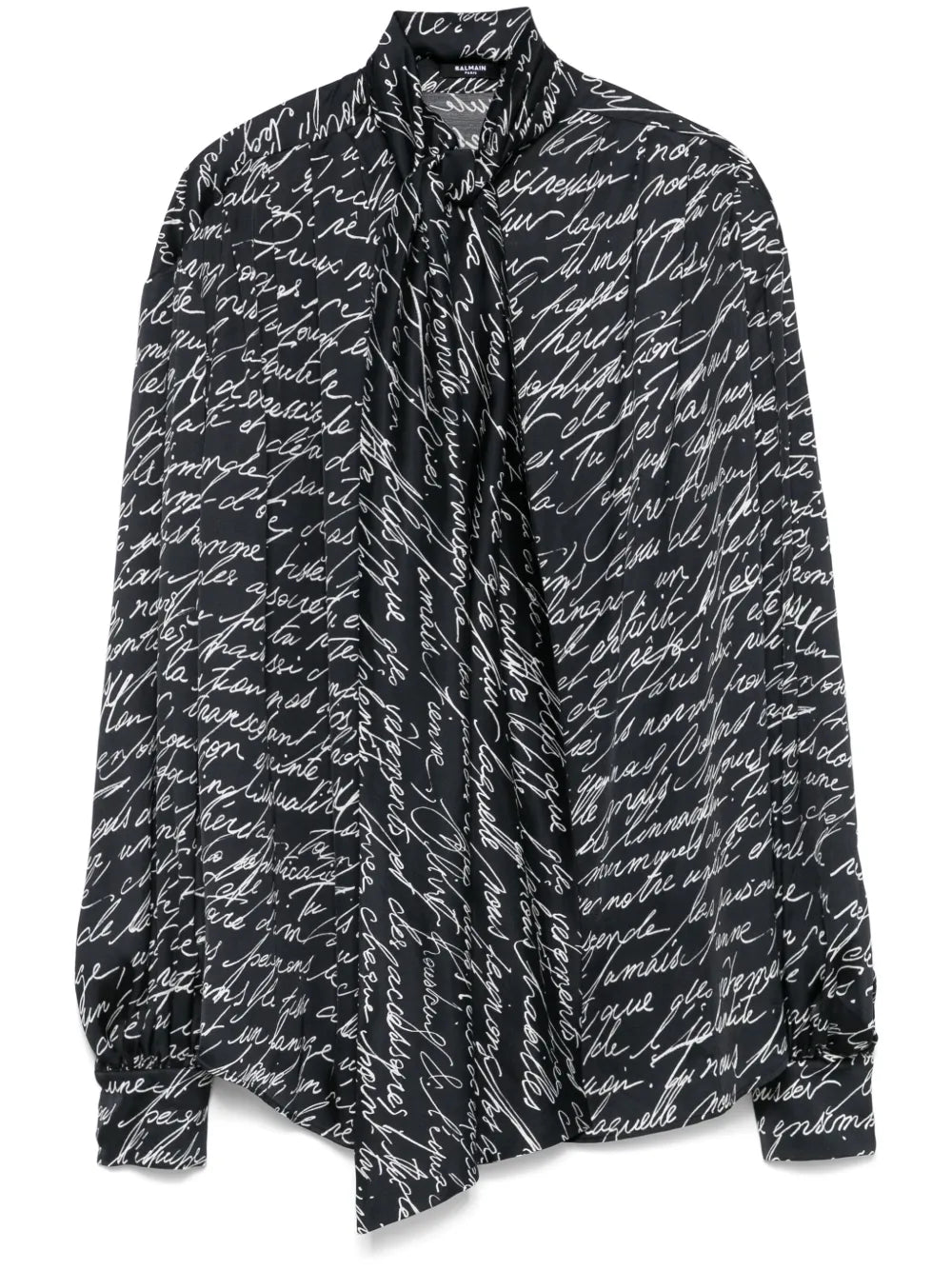 Love Letter-Print Blouse
