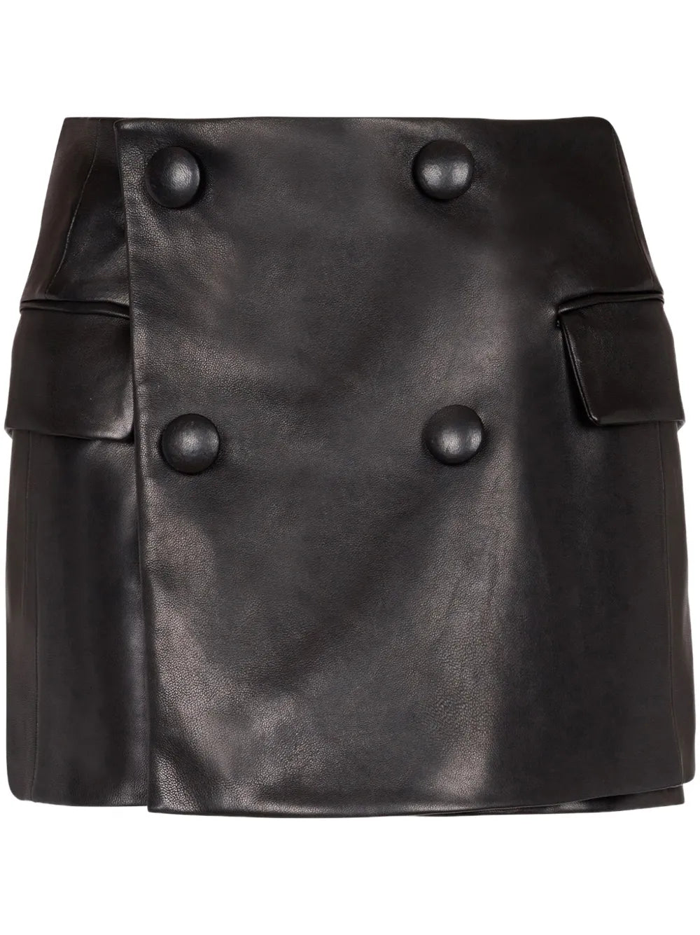Faux-Leather Skort