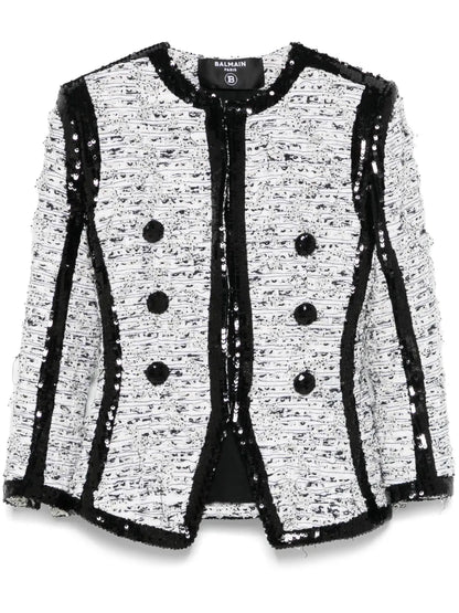 Glitter-Detail Jacket
