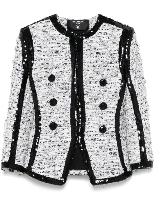 Glitter-Detail Jacket