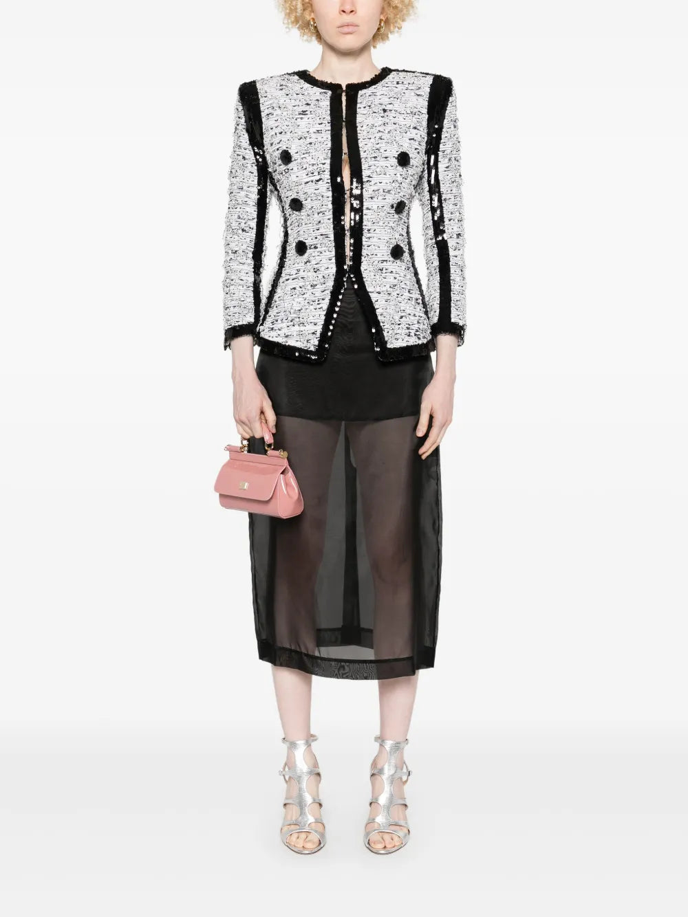Glitter-Detail Jacket