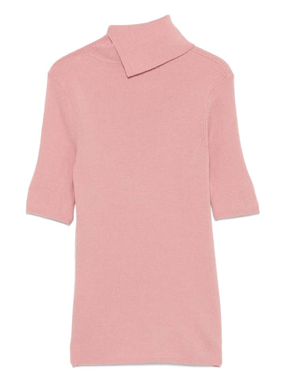 Ribbed-Knit T-Shirt