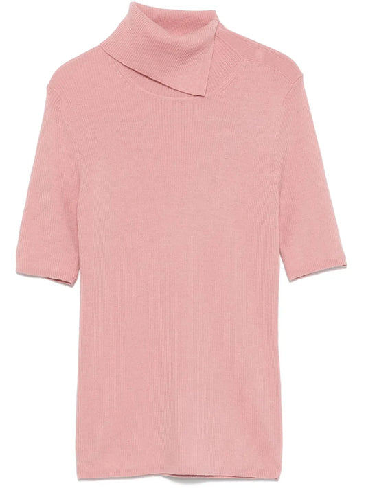 Ribbed-Knit T-Shirt
