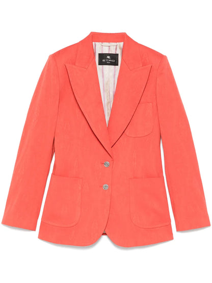 Paisley-Jacquard Blazer
