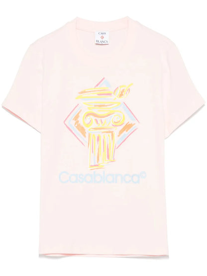 Diamond Column-Printed T-Shirt