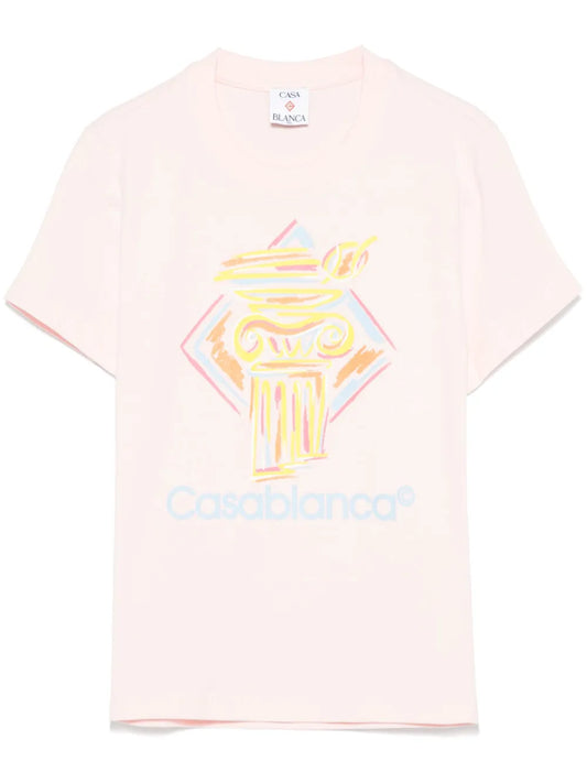 Diamond Column-Printed T-Shirt