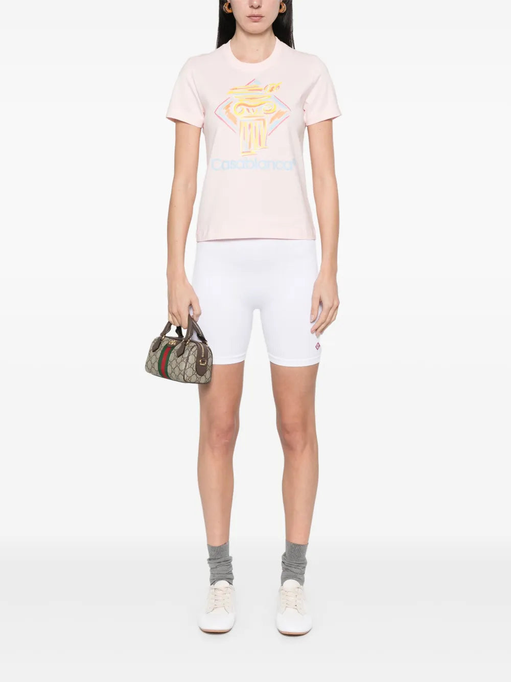 Diamond Column-Printed T-Shirt