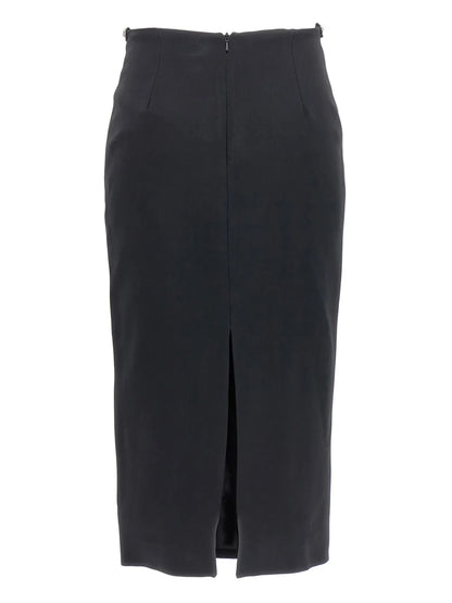 Rhinestone-Embellished Pencil Skirt