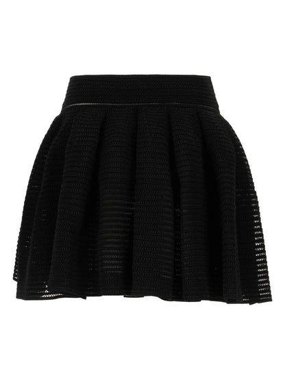 Crinoline-Knit Mini Skirt