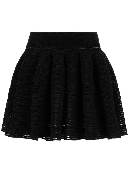 Crinoline-Knit Mini Skirt