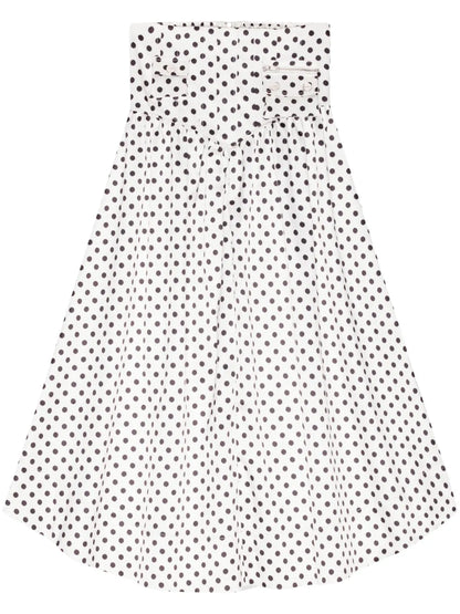 Polka Dot-Print Maxi Skirt