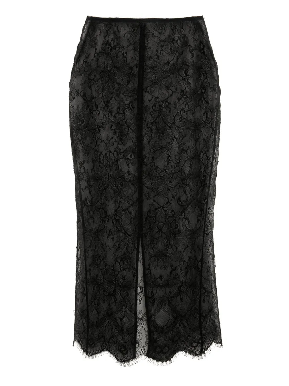 Chantilly-Lace Midi Skirt