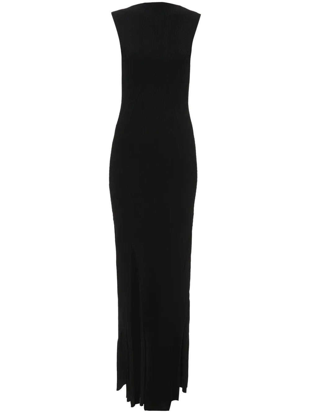 Pleat-Detailing Sleeveless Maxi Dress