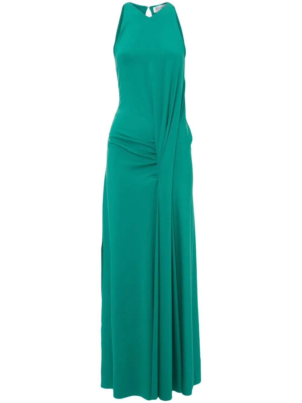 Draped Sleeveless Maxi Dress