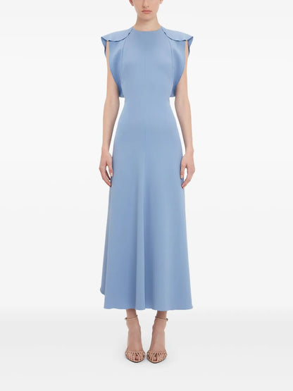 Cap-Sleeve Midi Dress