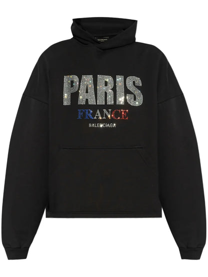Logo-Studded Hoodie